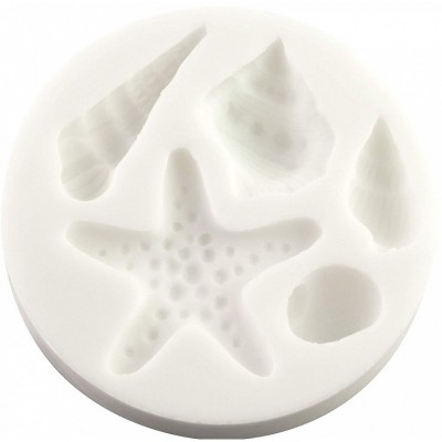Molde Silicone Estrela e Conchas do Mar