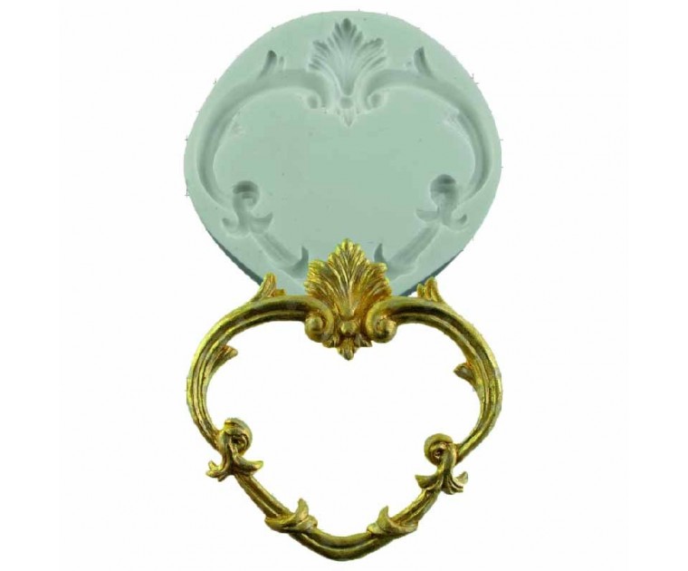 Molde Silicone Moldura Coração
