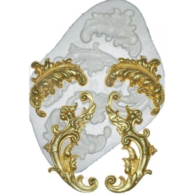 Molde Silicone Pergaminhos de Penas