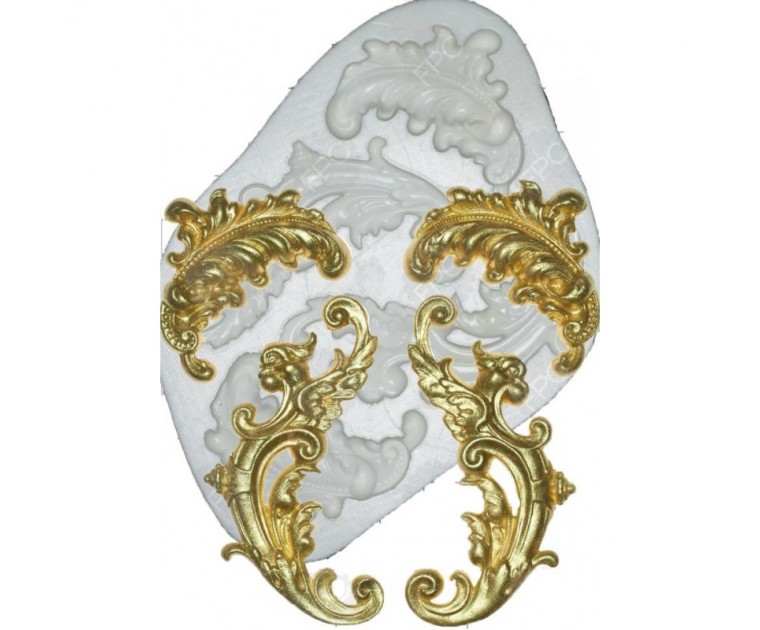 Molde Silicone Pergaminhos de Penas
