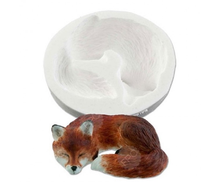 Molde Silicone Raposa a dormir