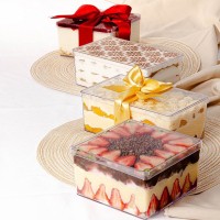 Cake Box Cristal Quadrada com Tampa1,5 L