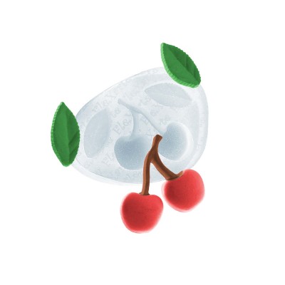 Molde de Silicone Cerejas Pequenas