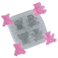 Molde Silicone Ursinhos