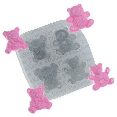 Molde Silicone Ursinhos