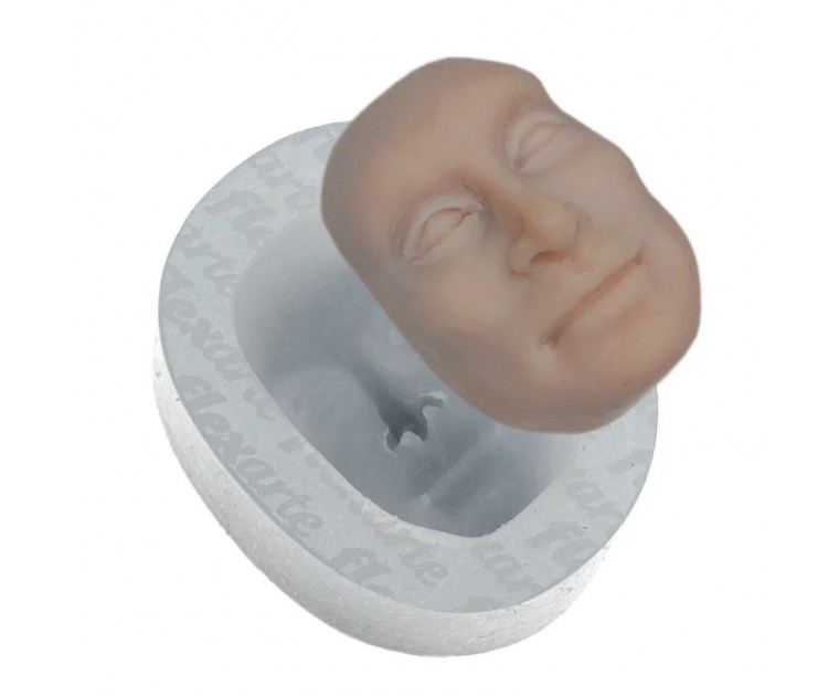 Molde Silicone Rosto Masculino