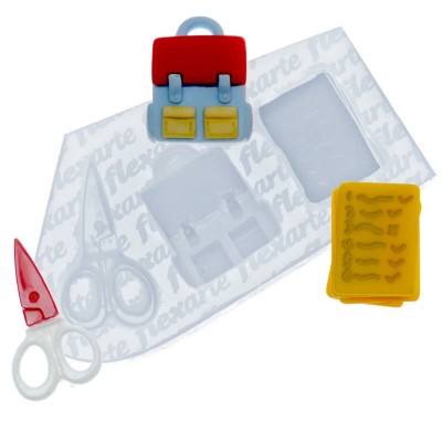 Molde Silicone Escola