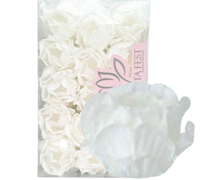 30 Forminhas Cravo Branco Clean
