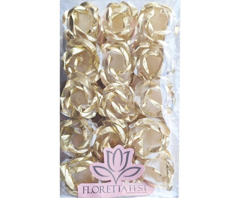 30 Forminhas Cravo Gold