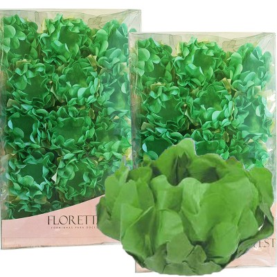 30 Forminhas Magestic Verde Folha