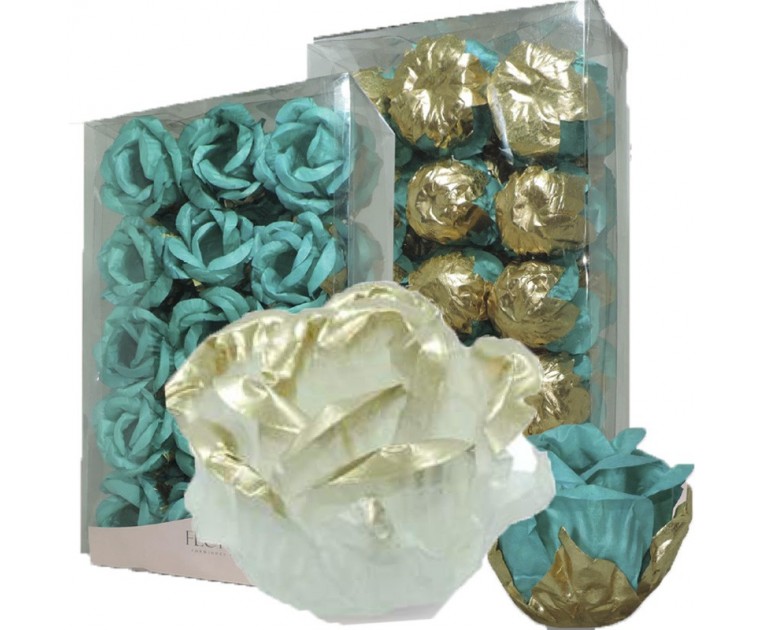 Conj. 30 Forminhas Gold