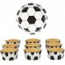 30 Formas Cup Cakes Foil Futebol