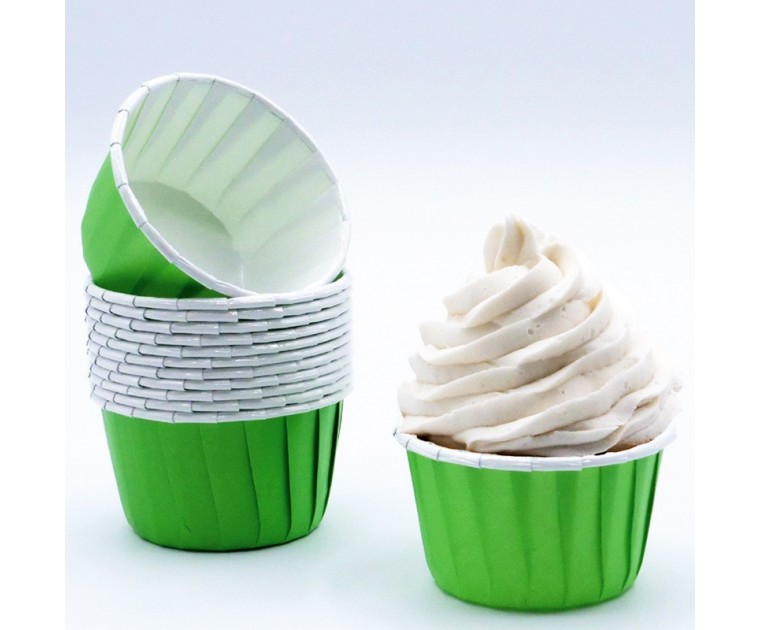 24 Formas Cup Cakes Verdes Forneáveis