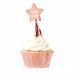 12 Topper Cup Cakes Rose Gold TWINKLE TWINKLE