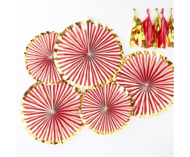 5 Rosetas Red & Gold