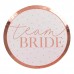 Pratos Despedida Solteira  Rose Gold Team Bride