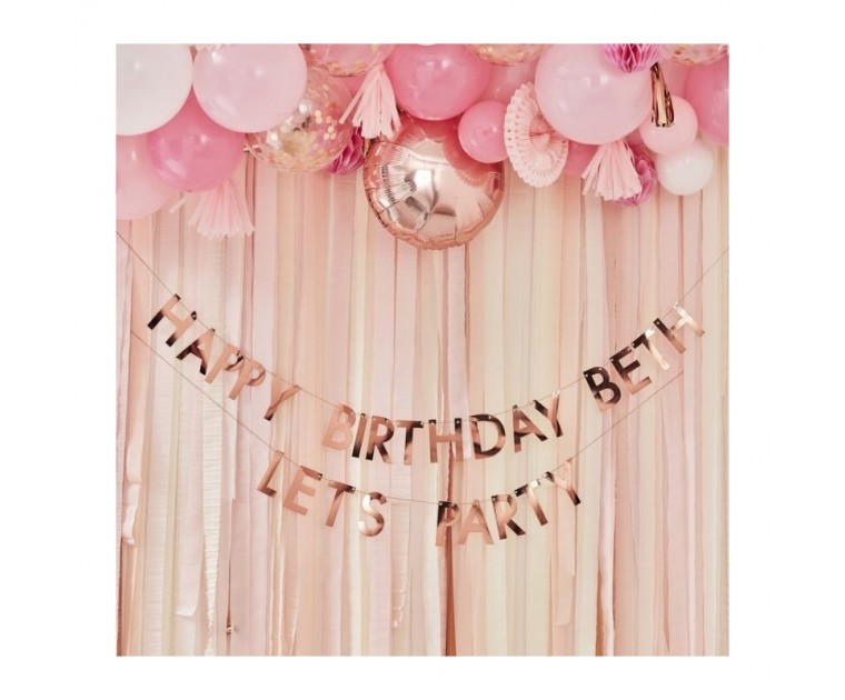 Banner Rose Gold Personalizável
