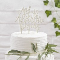 Cake Topper  Madeira AND SO THE ADVENTURE BEGINS 