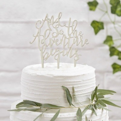 Cake Topper  Madeira AND SO THE ADVENTURE BEGINS 