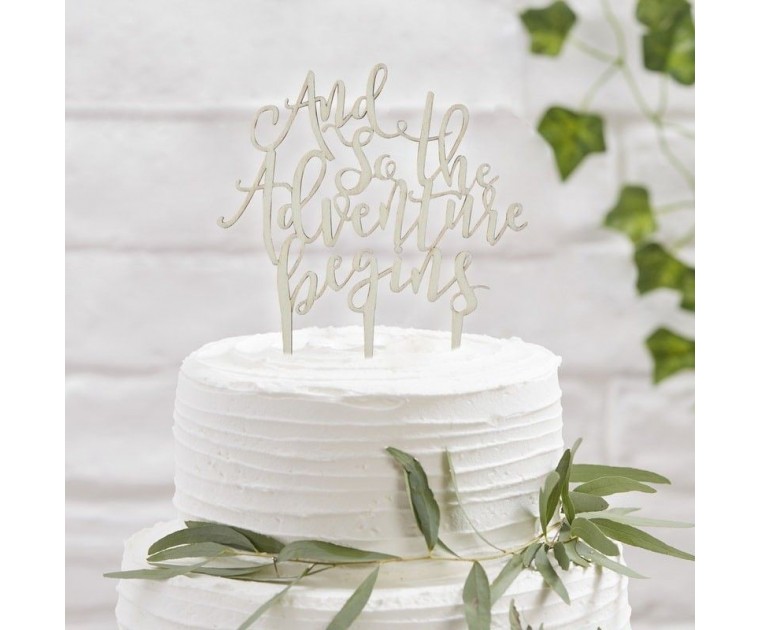 Cake Topper  Madeira AND SO THE ADVENTURE BEGINS 