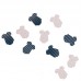 Confetis Mesa Baby Shower Rosa e Navy Blue BABYGROW