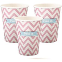 Copos Chevron Rosa