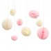 Decoração Pendentes Pompom & HoneyCombs