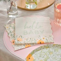 Guardanapos Florais Baby Shower