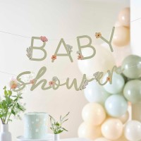 Banner Floral Baby Shower