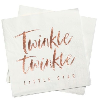 Guardanapos Rose Gold TWINKLE TWINKLE little Star