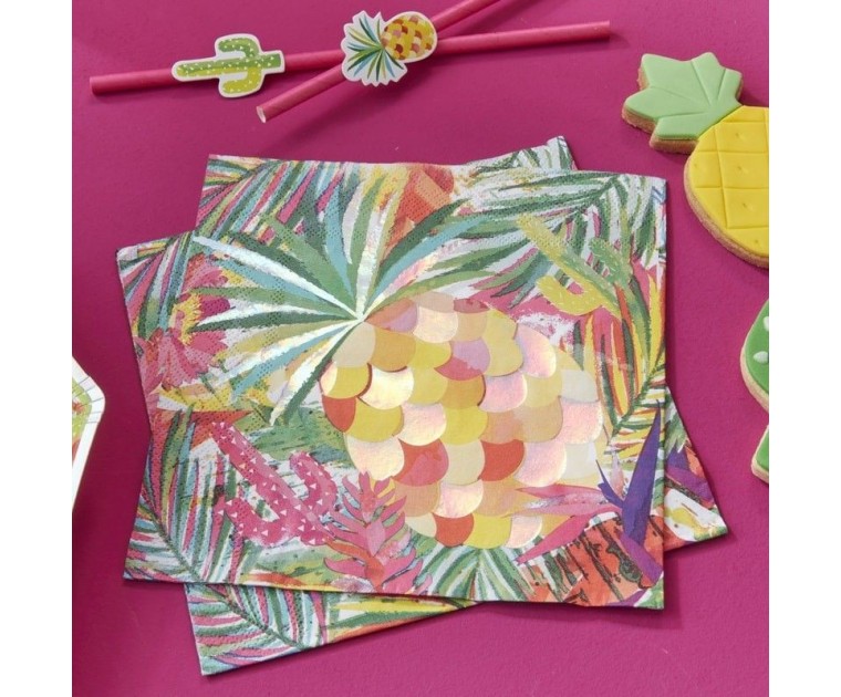 Guardanapos Tropical Iridescent Hot Summer