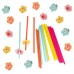 Palhinhas cores havaianas enfeites de flor
