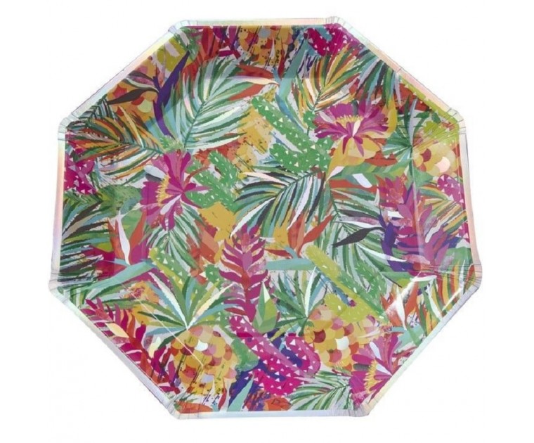 Pratos Tropical Iridescent Hot Summer