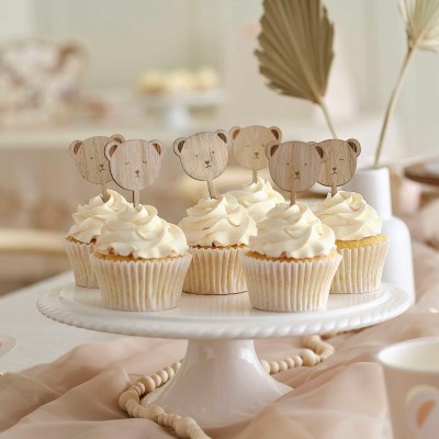 Topos Cup Cakes Madeira Ursinho