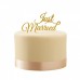 Topo  Just Married Dourado Glitter