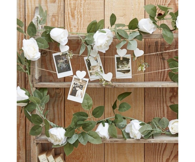 Grinalda de Rosas e Folhagem