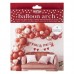 Kit Arco Balões Vermelho, Rosa e Rose Gold São Valentim