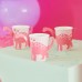 Copos Dinossauros Rosa