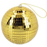Bola de Espelhos Dourada 15 cms