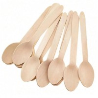 100 Colheres Madeira 16 cms