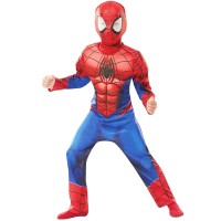 Fato e Máscara Homem Aranha Musculado 