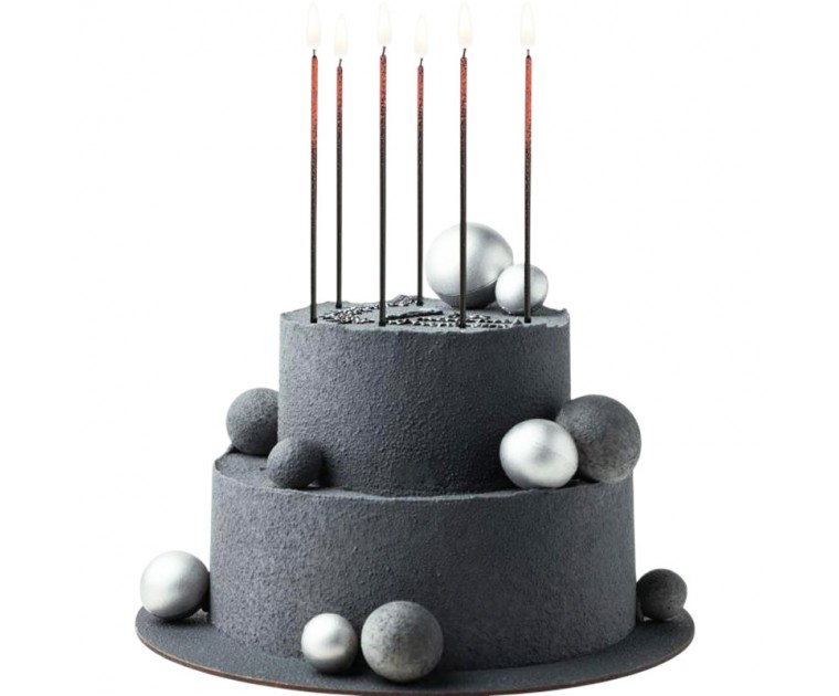 Velas Degradé Glitter Vermelhas