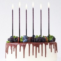 Velas Degradé Glitter Roxas