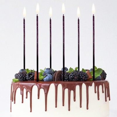 Velas Degradé Glitter Roxas
