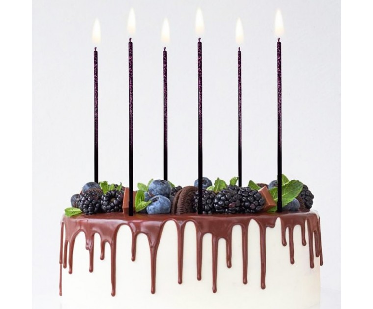 Velas Degradé Glitter Roxas