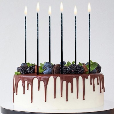 Velas Degradé Glitter Azuis Velas Degradé Glitter Azuis