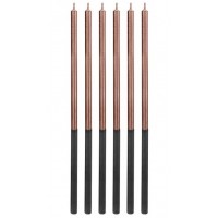 6 Velas Rose Gold Platinado