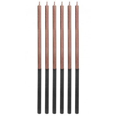 6 Velas Rose Gold Platinado