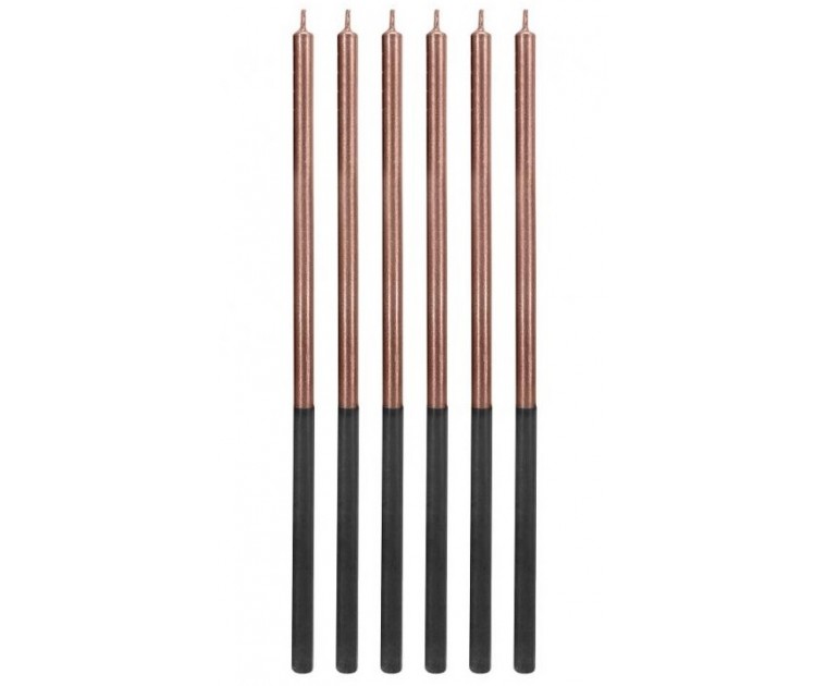 6 Velas Rose Gold Platinado