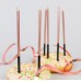 6 Velas Rose Gold Platinado